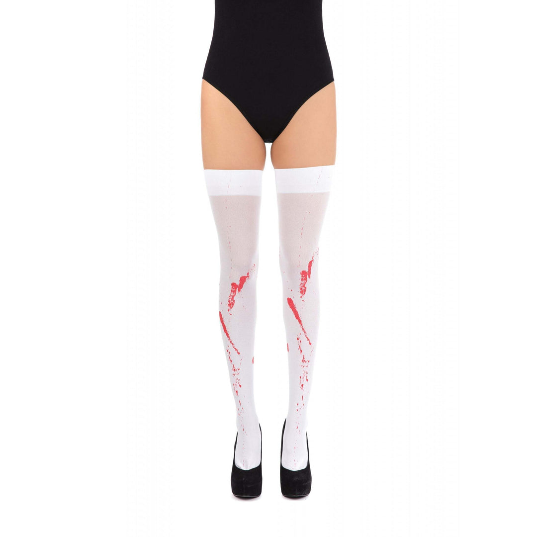 White Stockings with Blood Stain Costume Accessory 1