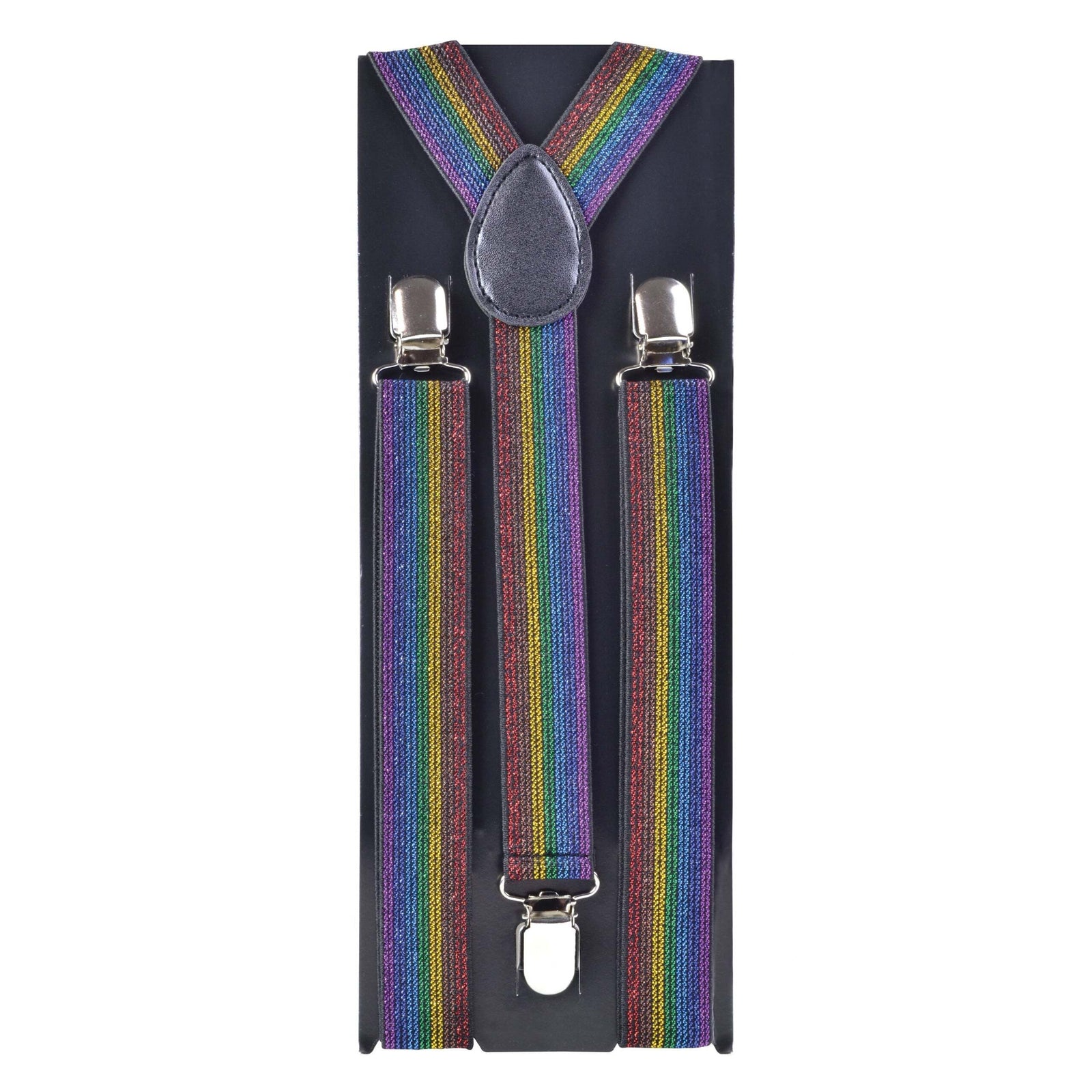 Braces Rainbow Shimmer Material Costume Accessories Unisex 1