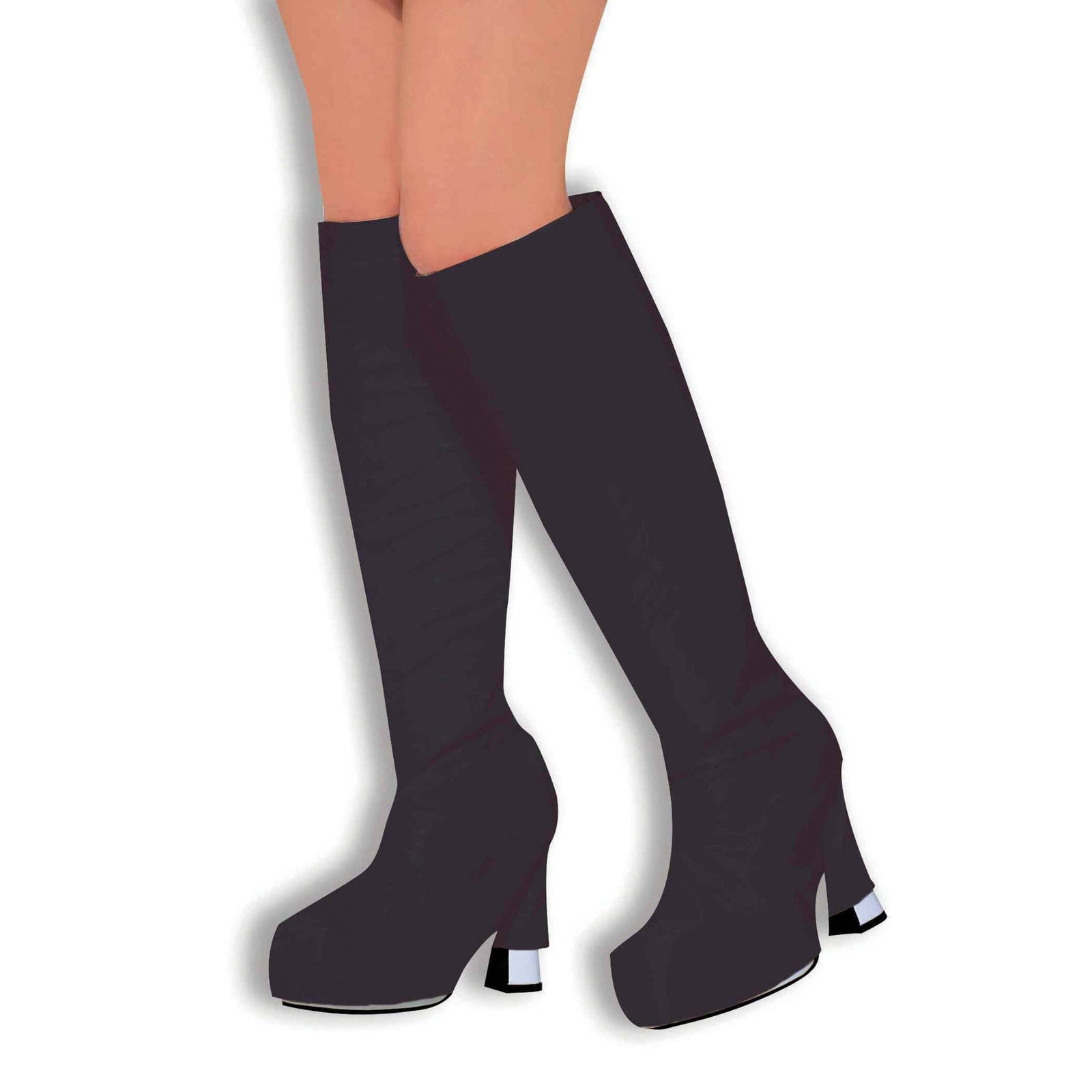 Womens Go Boot Tops Black Costume Accessories Female Halloween 1