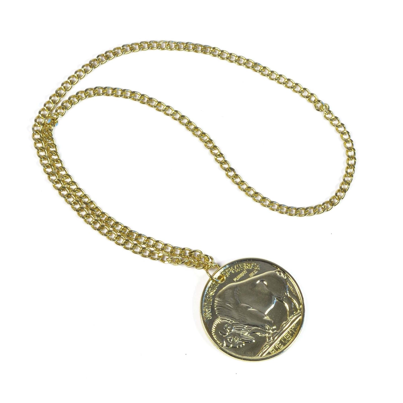 Mens Gold Medallion Costume Accessories Male Halloween 1