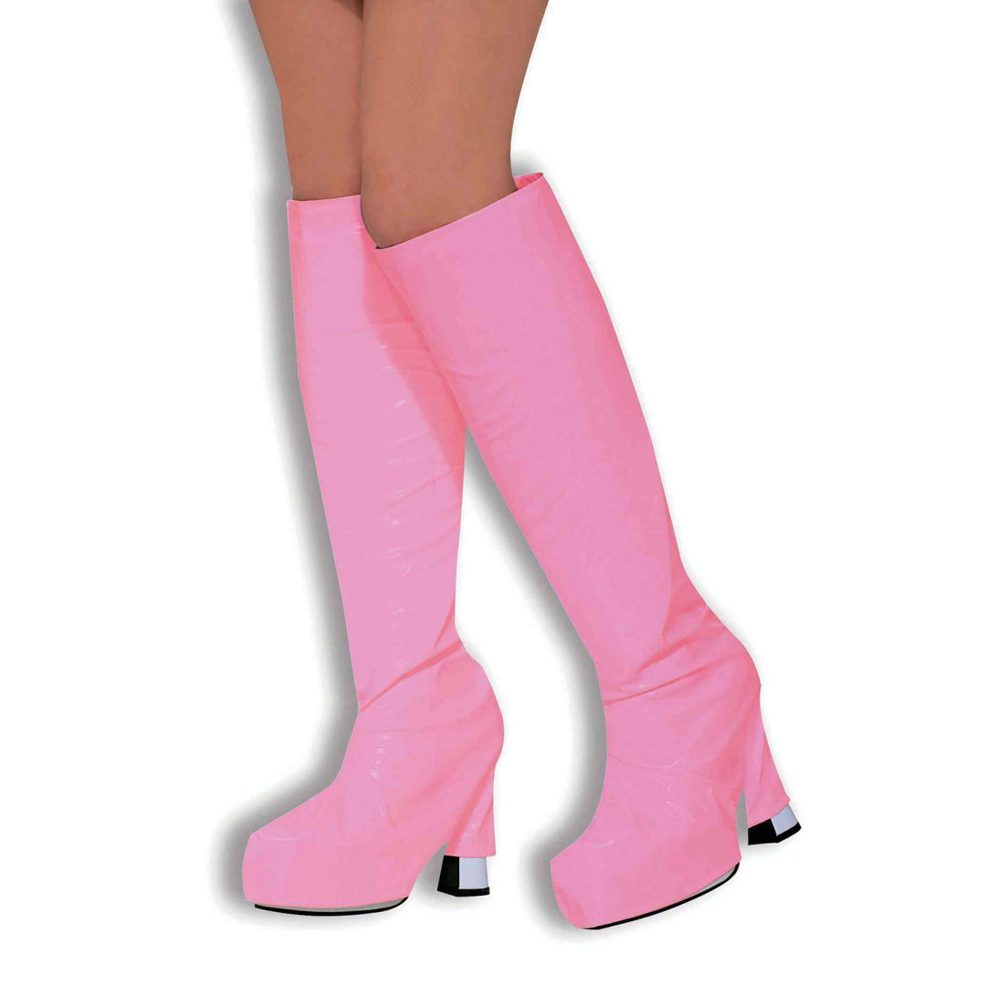 Pink Go Go Boot Tops Disco Costume Accessory 1