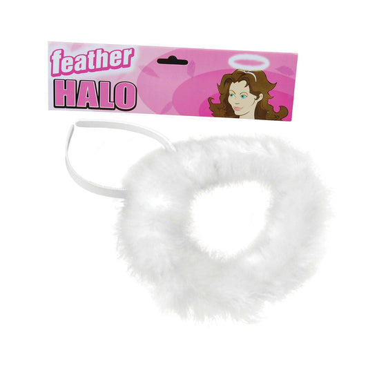 Womens Halo Feather Costume Accessories Female Halloween 1