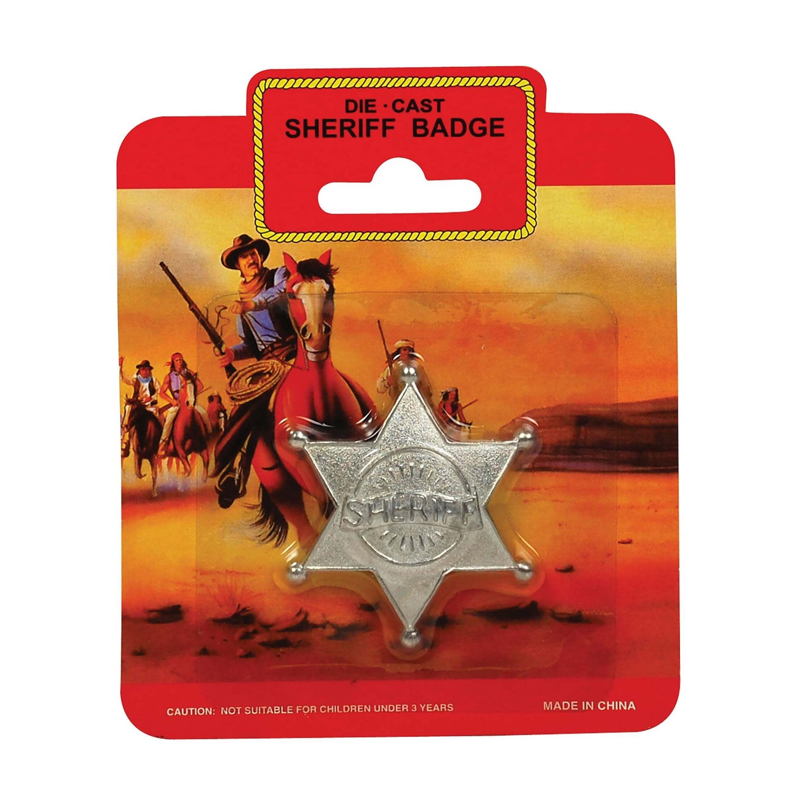Metal Sheriff Badge Costume Accessory 1