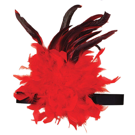 Womens Charleston Headband Red Feather Costume Accessories Female Halloween 1