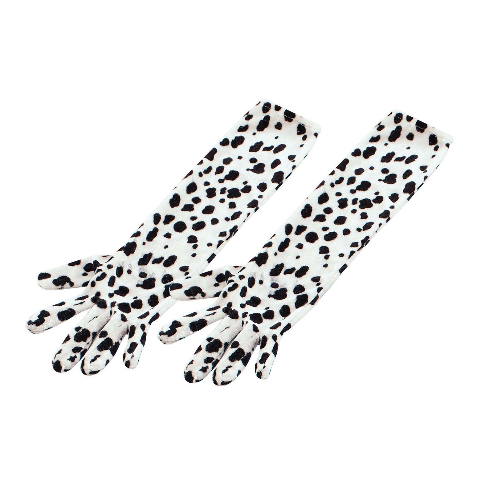 Womens Gloves Dalmation Elbow Length Costume Accessories Female Halloween 1