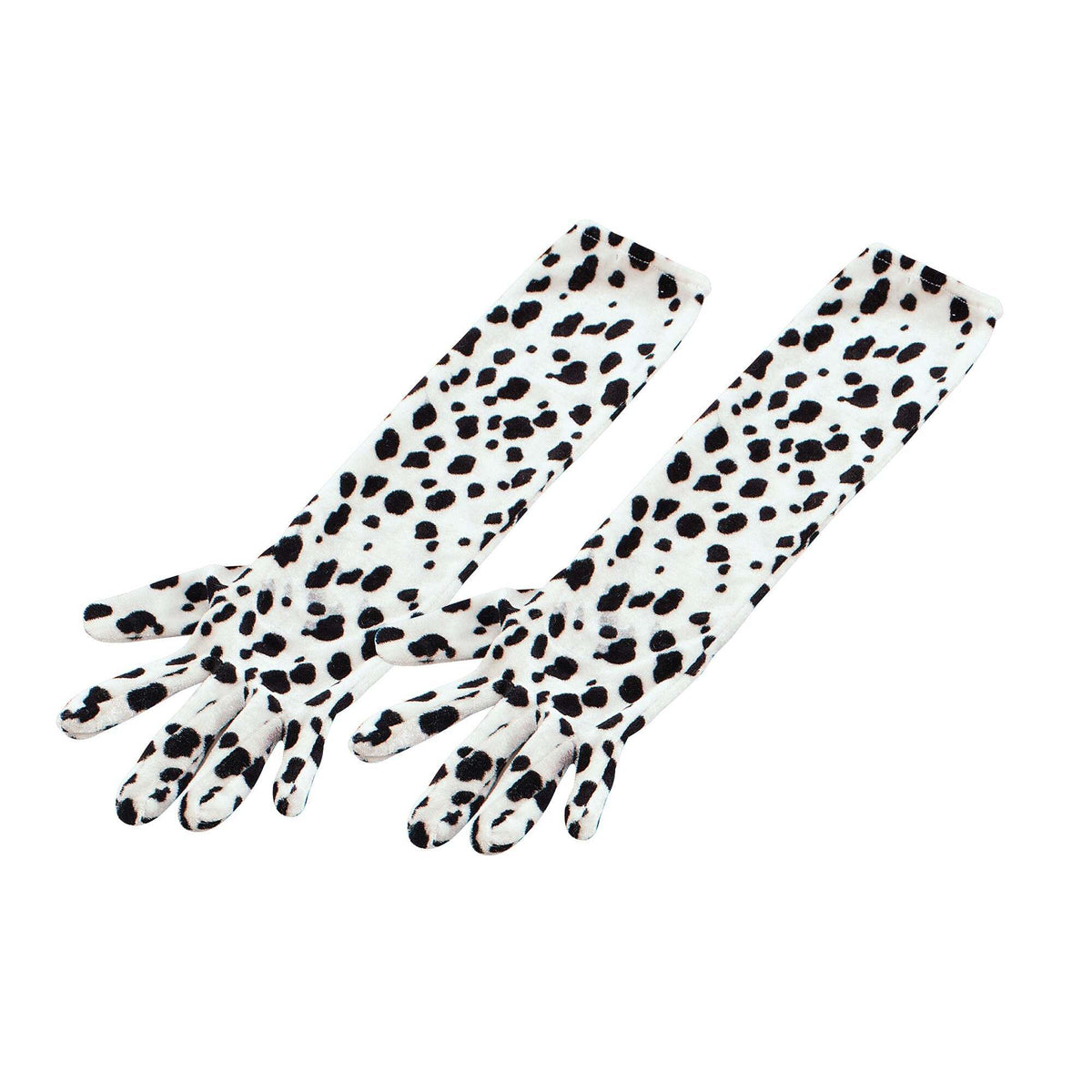 Womens Gloves Dalmation Elbow Length Costume Accessories Female Halloween 1