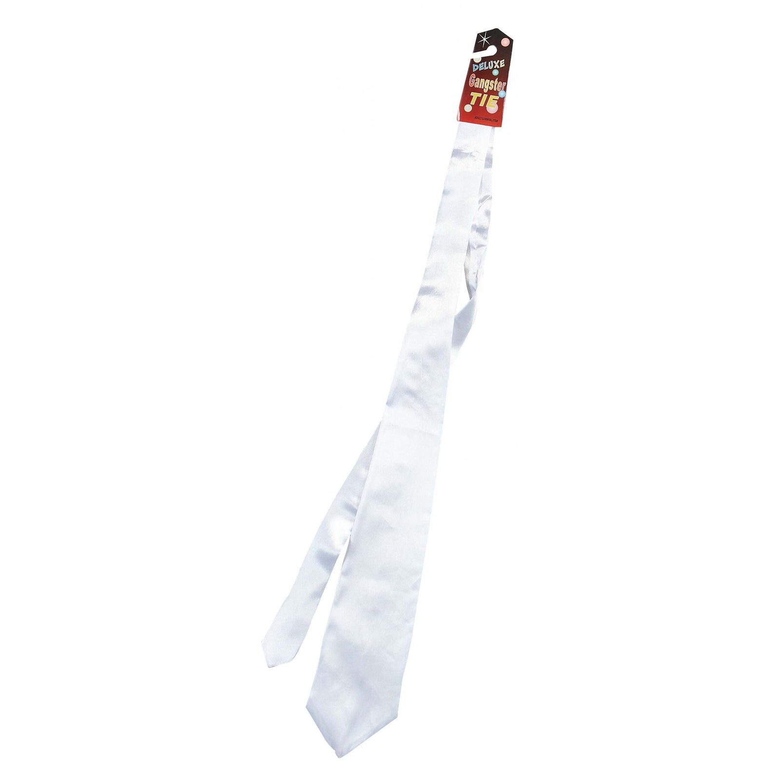 Gangster Tie White Costume Accessories Unisex 1