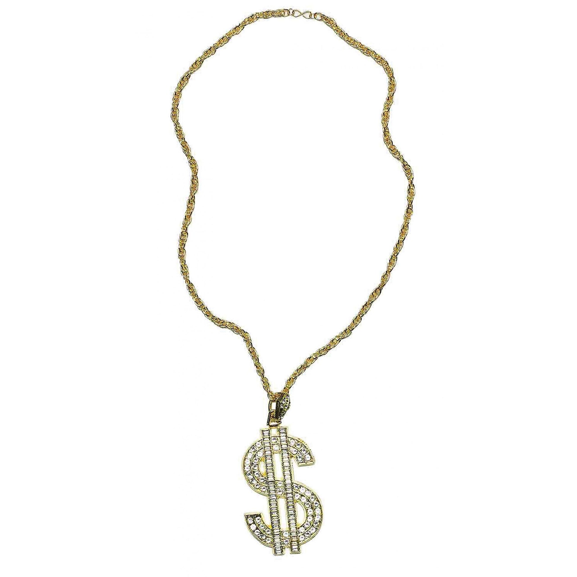 Womens Dollar Necklace Superior Metal Costume Accessories Female Halloween 1