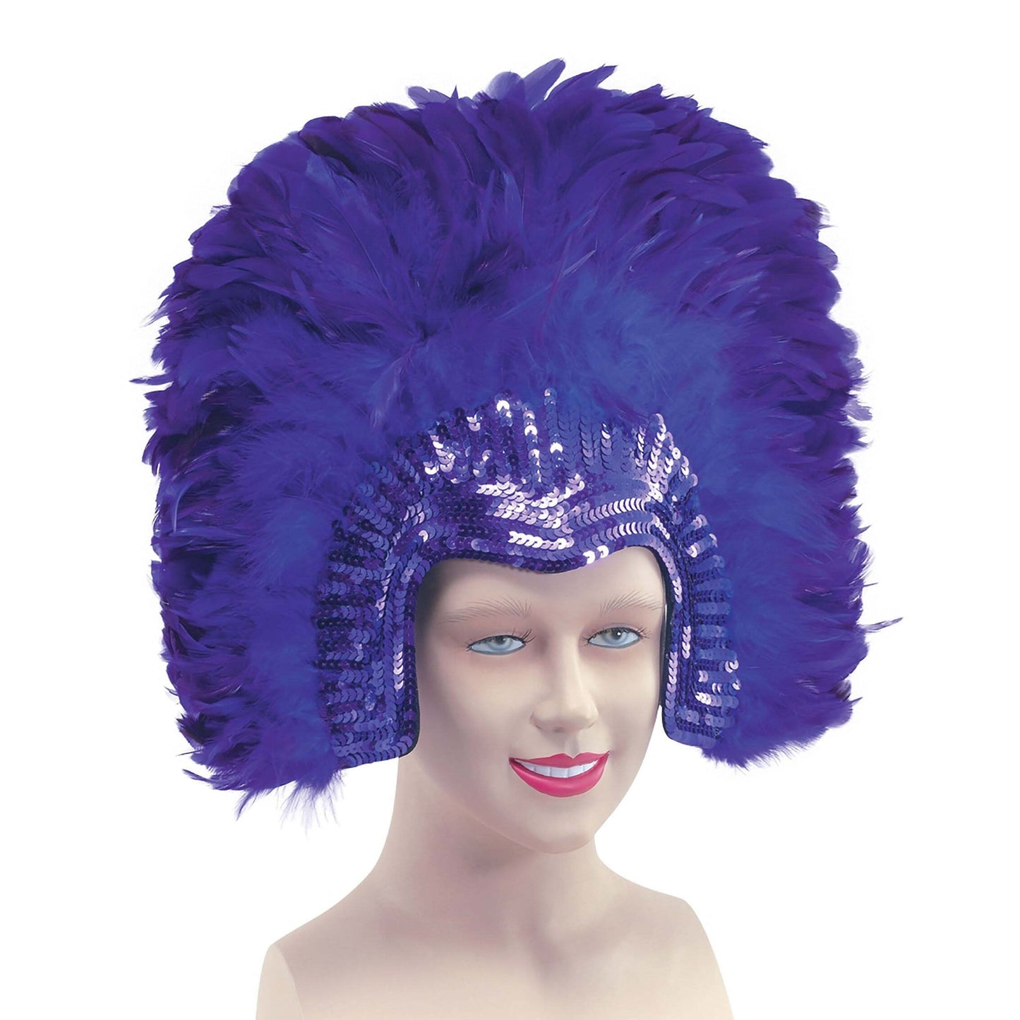 Womens Feather Headdress Purpledeluxe Costume Accessories Female Halloween 1