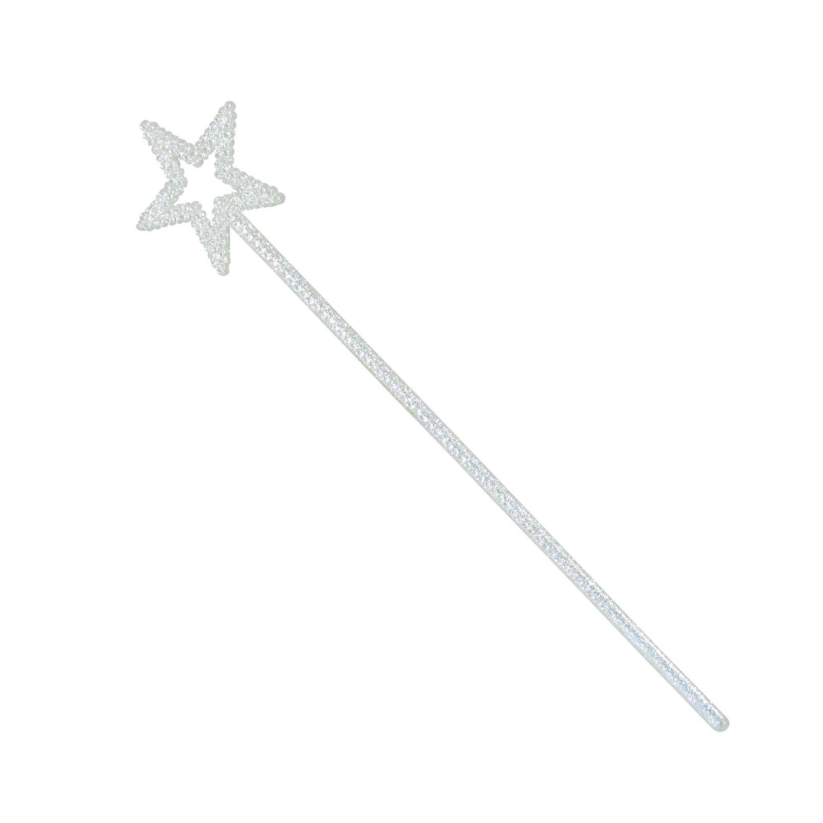 Star Wand White Glitter Fairy Costume Accessory 1