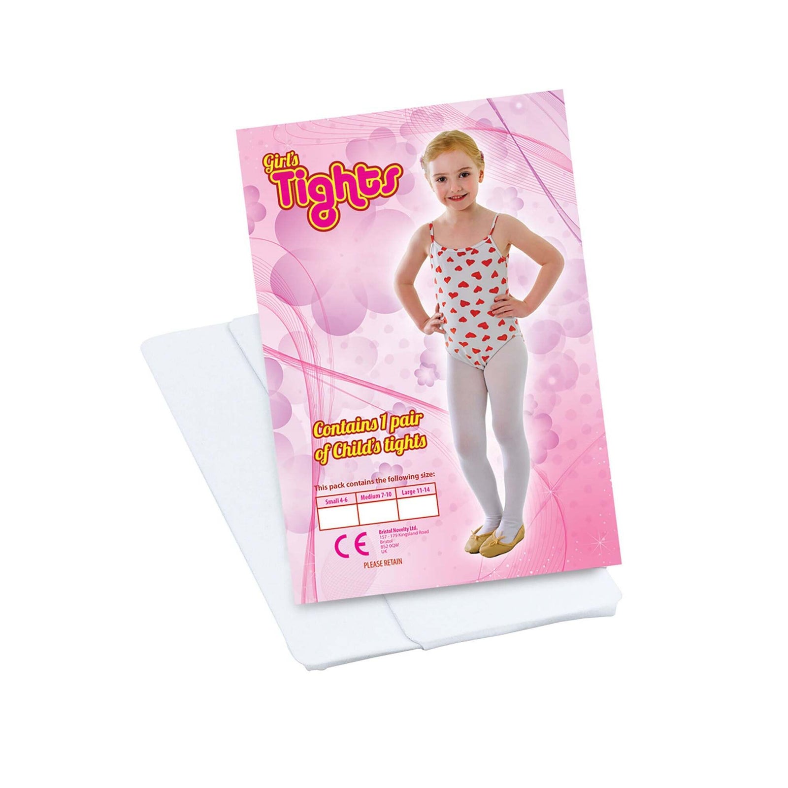 White Kids Tights Costume Accessory 1