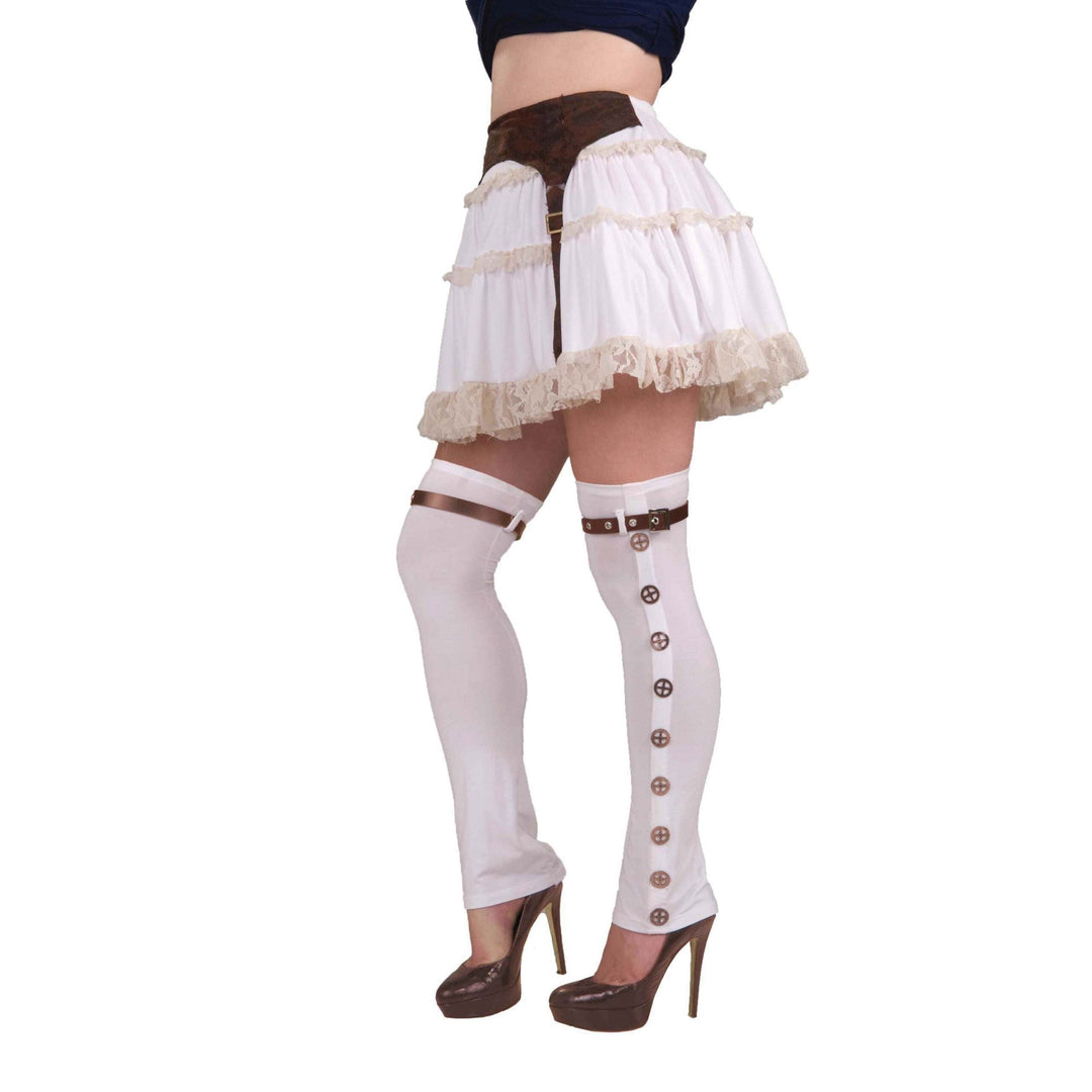 Steampunk Buckle Spats Cowgirl Costume Accessory 1
