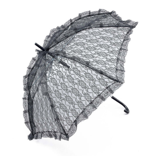 Parasol Black Lace Costume Accessory 1