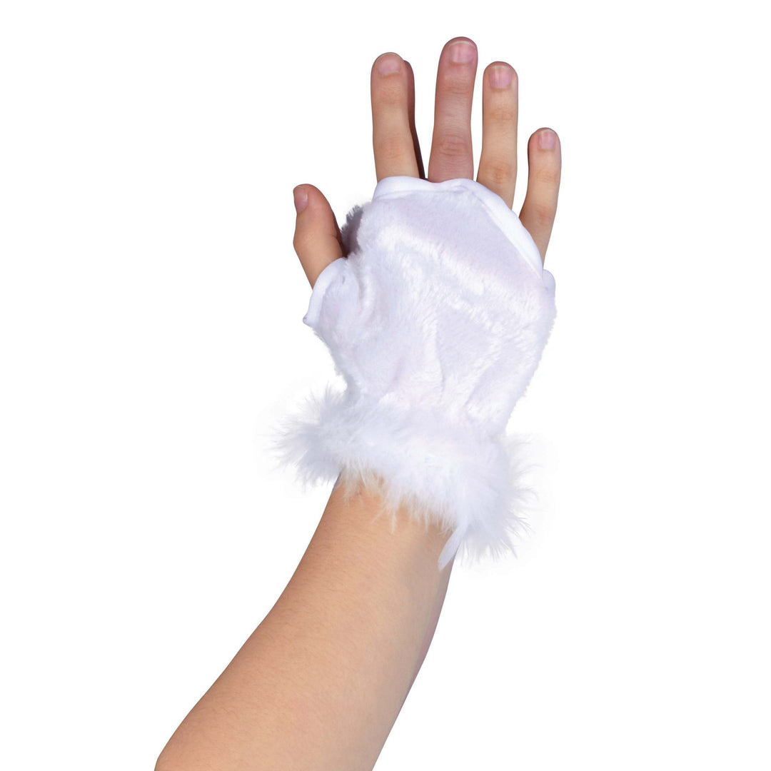 Animal Glovelets White Costume Accessories Unisex 1