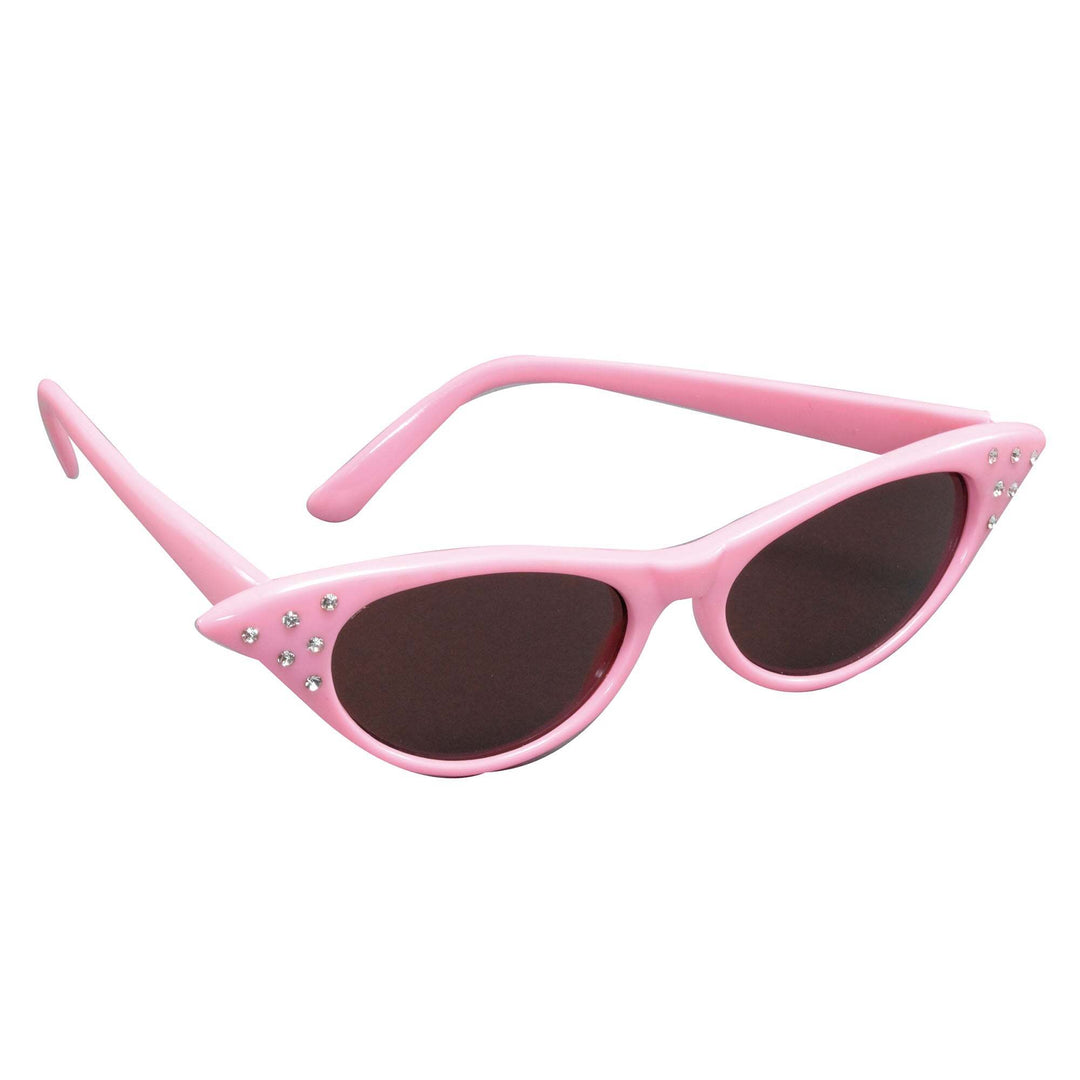 Sunglasses Dark Lens Pink Lady 50s Costume Accessory 1