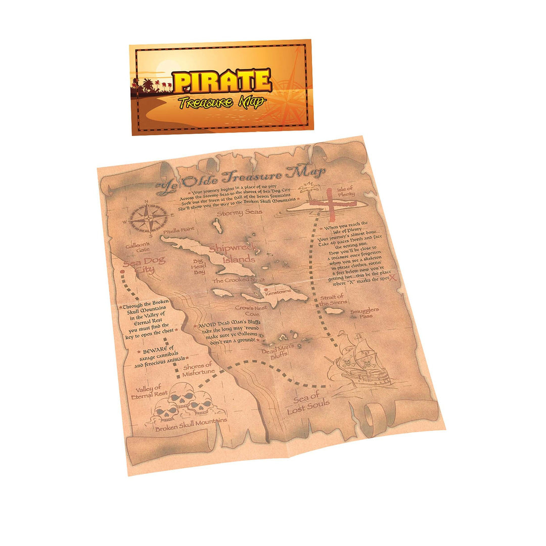 Pirate Treasure Map Costume Accessory 1