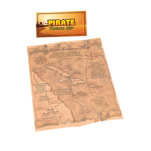 Pirate Treasure Map Costume Accessory 1