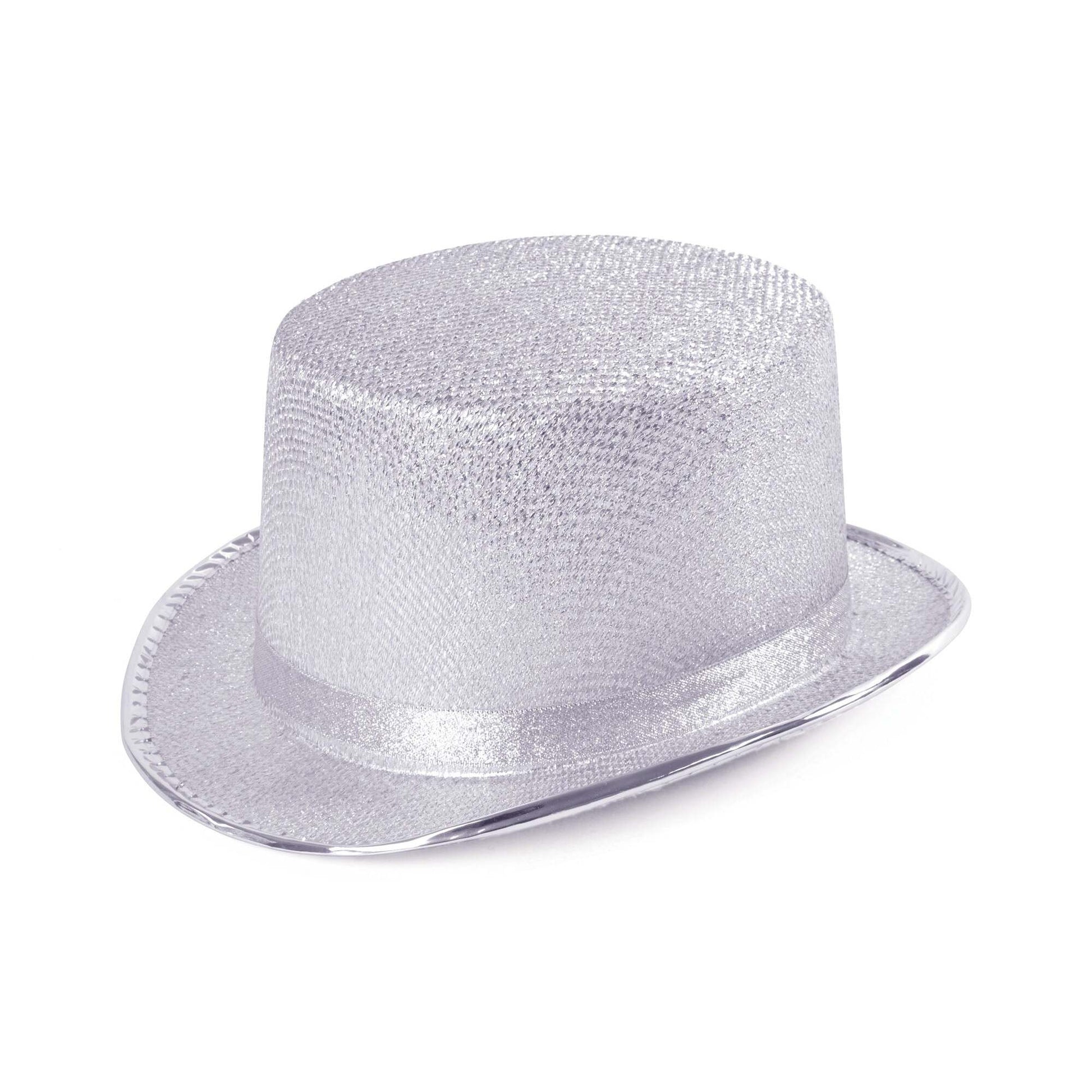Top Hat Silver Lurex Dance Accessory 1