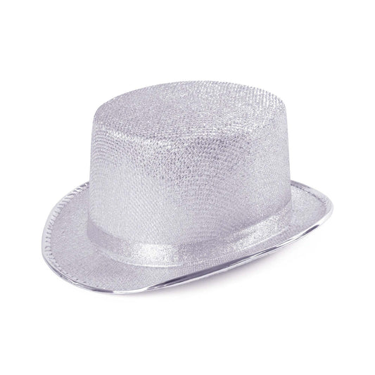 Top Hat Silver Lurex Dance Accessory 1