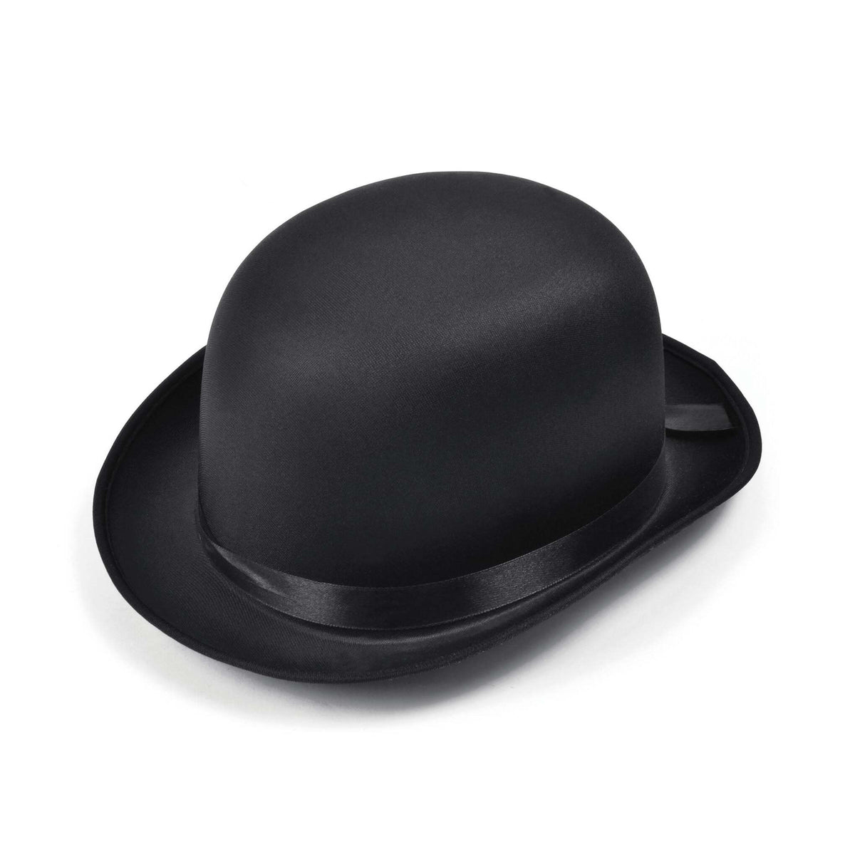 Bowler Hat Black Satin Finish 1