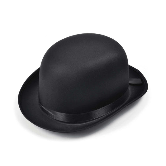 Bowler Hat Black Satin Finish 1