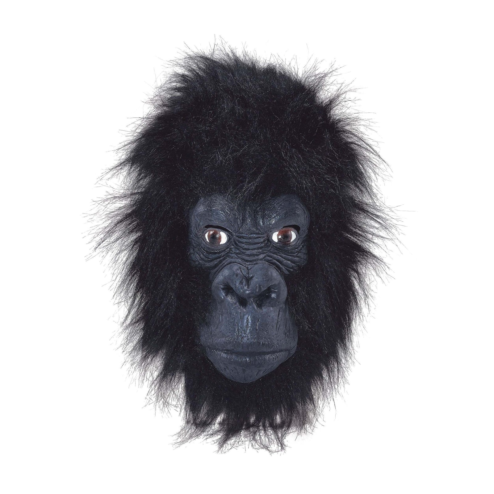 Gorilla Mask Rubber with Closed Mouth and Hair 1