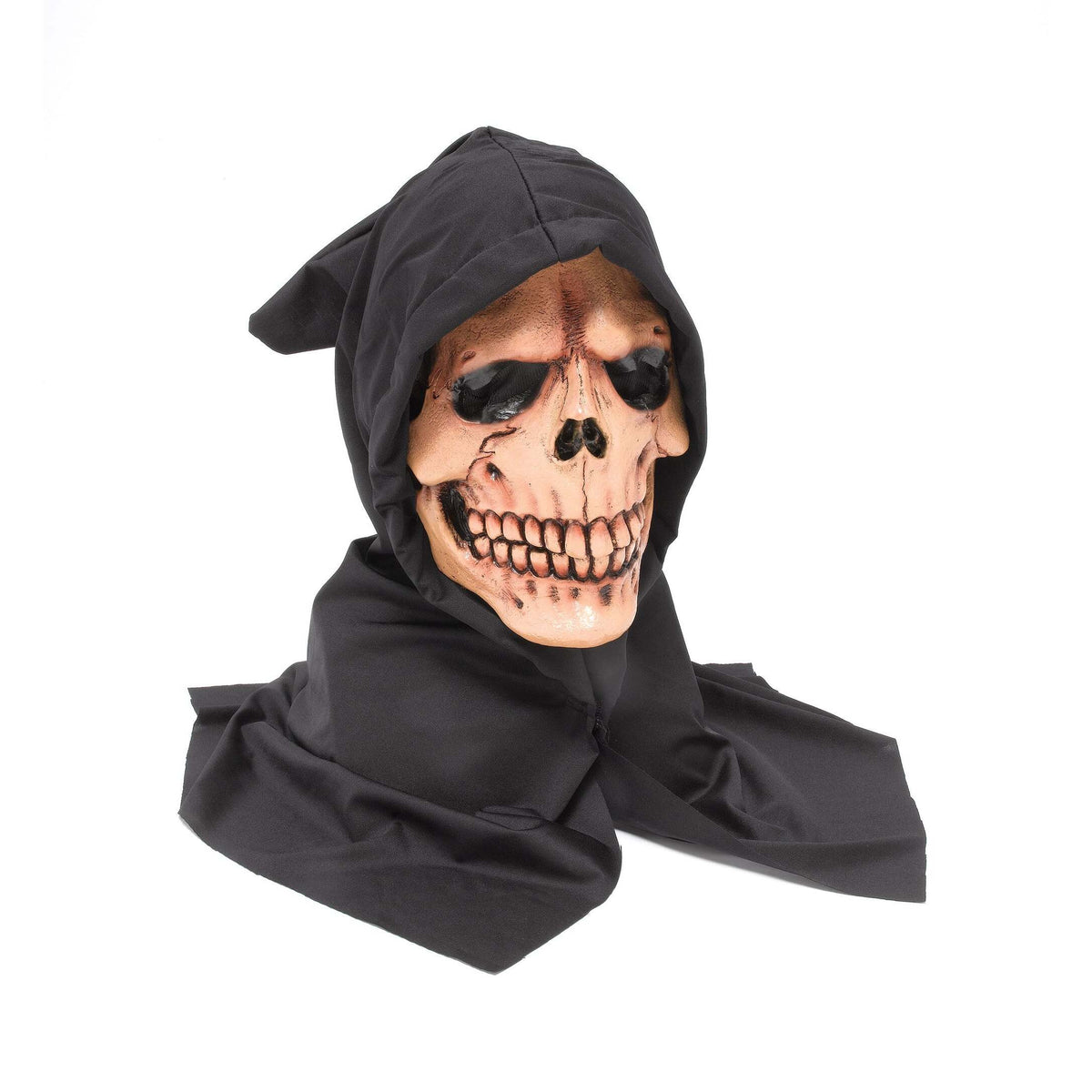 Mens Hooded Skull Mask Rubber Masks Male Halloween Costume 1