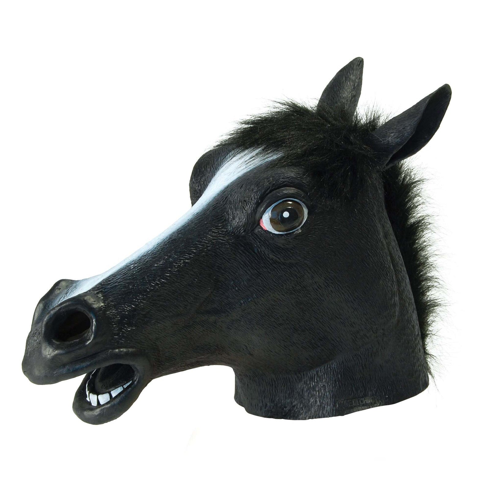 Black Beauty Rubber Horse Mask 1