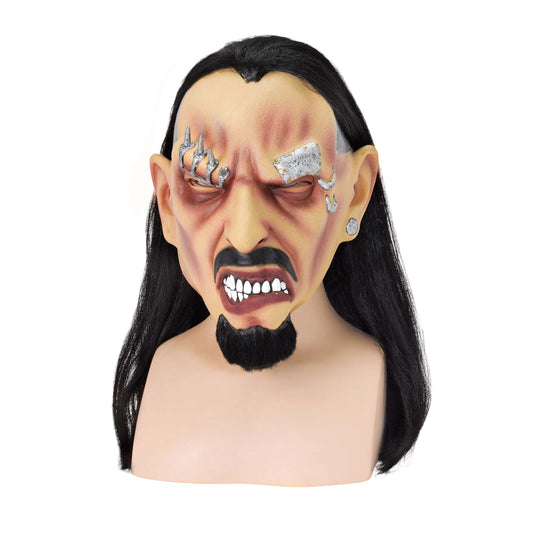 Mens Pierced Freak Mask Rubber Masks Male Halloween Costume 1