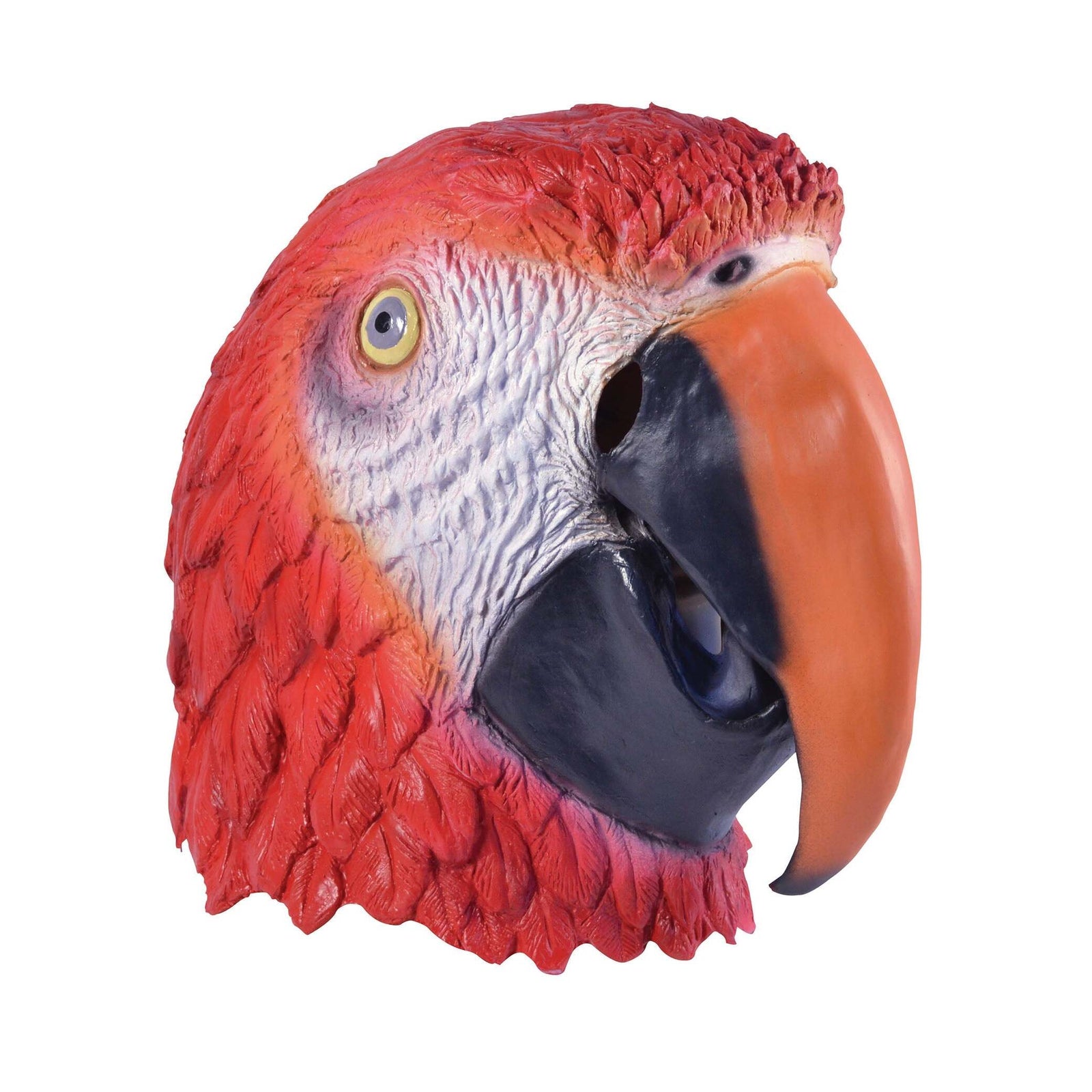 Parrot Mask Red Bird Rubber Overhead Pirate 1