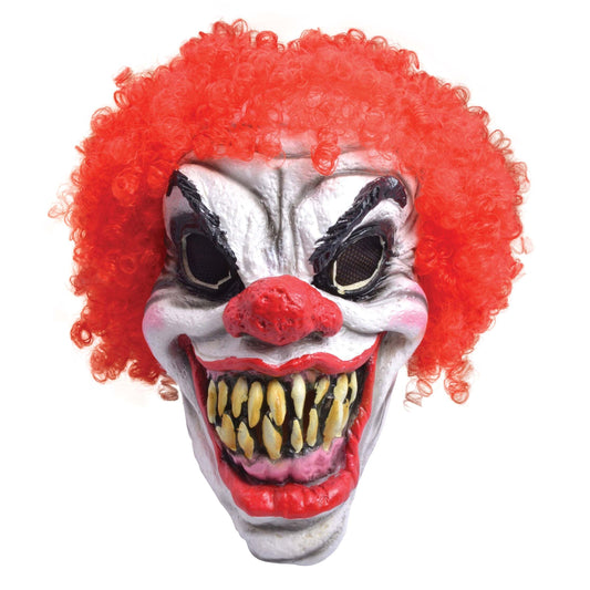 Horror Clown + Red Hair Rubber Mask 1