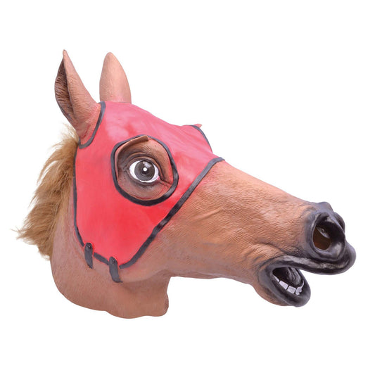 Racing Horse Mask Brown Masks Unisex 1