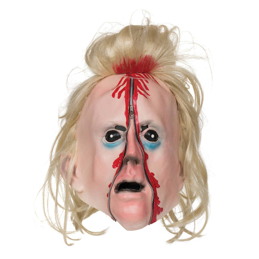 Mens Bloody Zip Face Mask Rubber Masks Male Halloween Costume 1