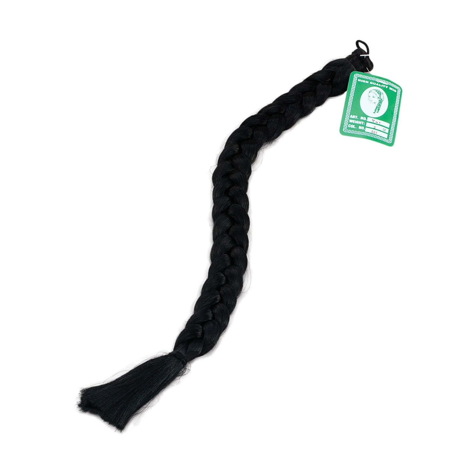 Plaits 24" 26" Black Wigs Unisex 1