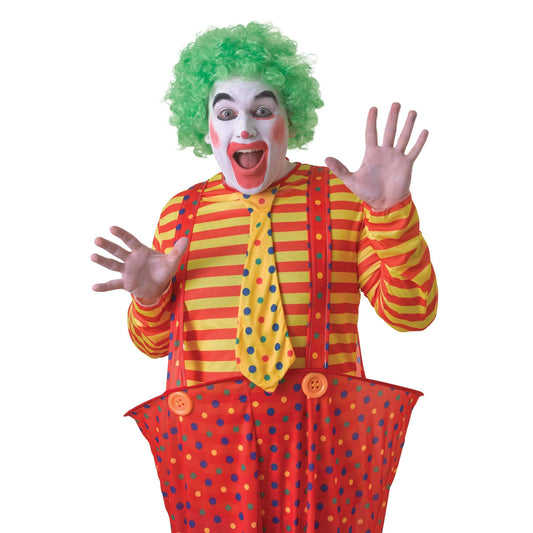 Pop Wig Green Clown Curly Hair 1
