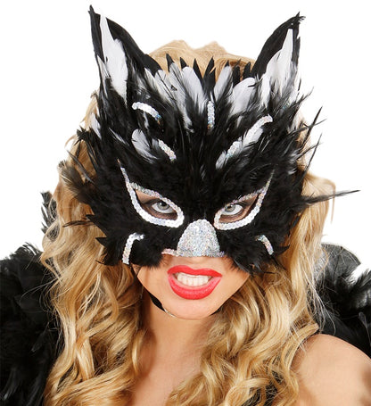 Feathered Cat Mask