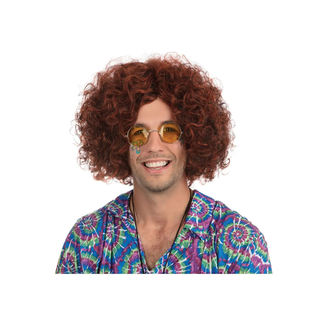 Hippy Wig Brown Black Curly Wavy Hair 1