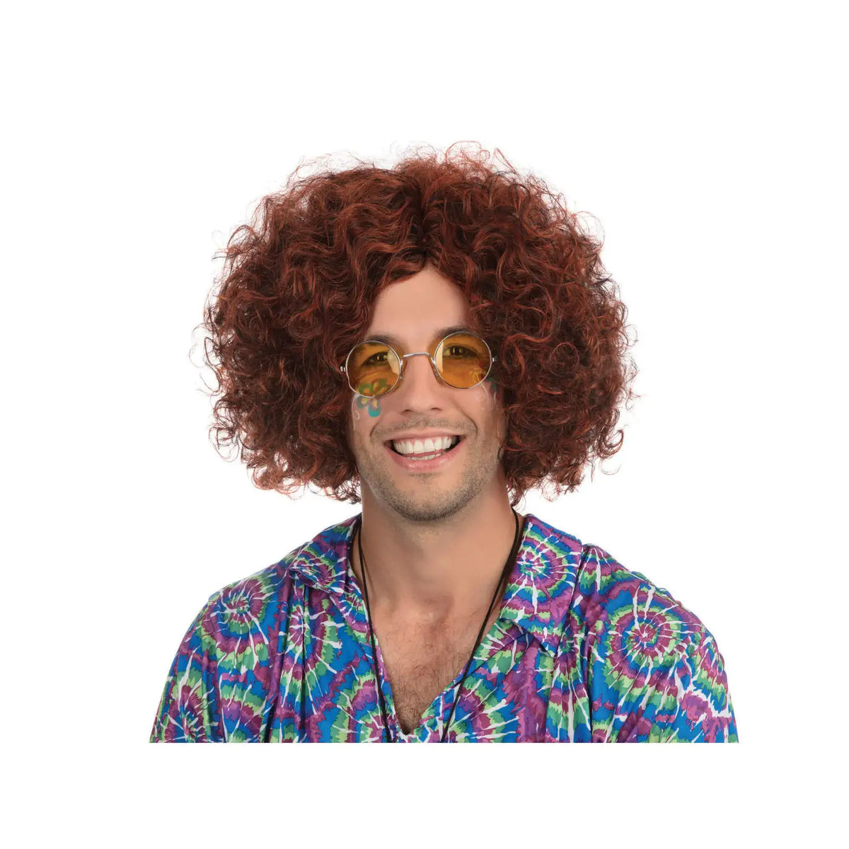 Hippy Wig Brown Black Curly Wavy Hair 1