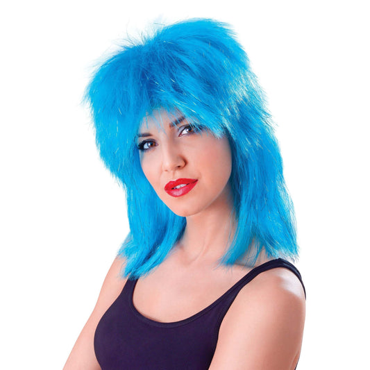 Womens Tinsel Tina Wig Aqua Wigs Female Halloween Costume 1