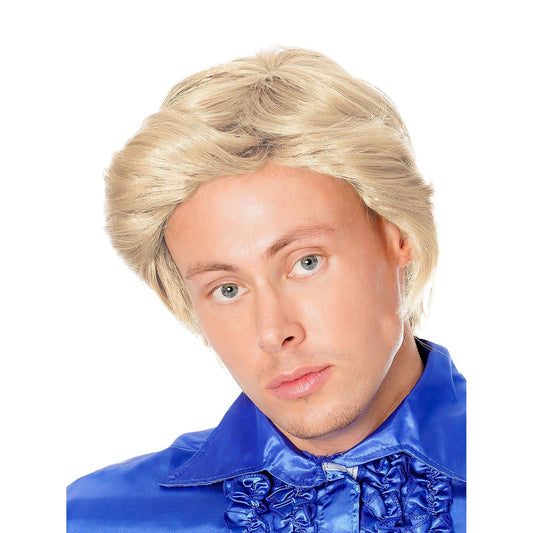 Tony Wig Blonde Mens Short Flick Out Hair 1