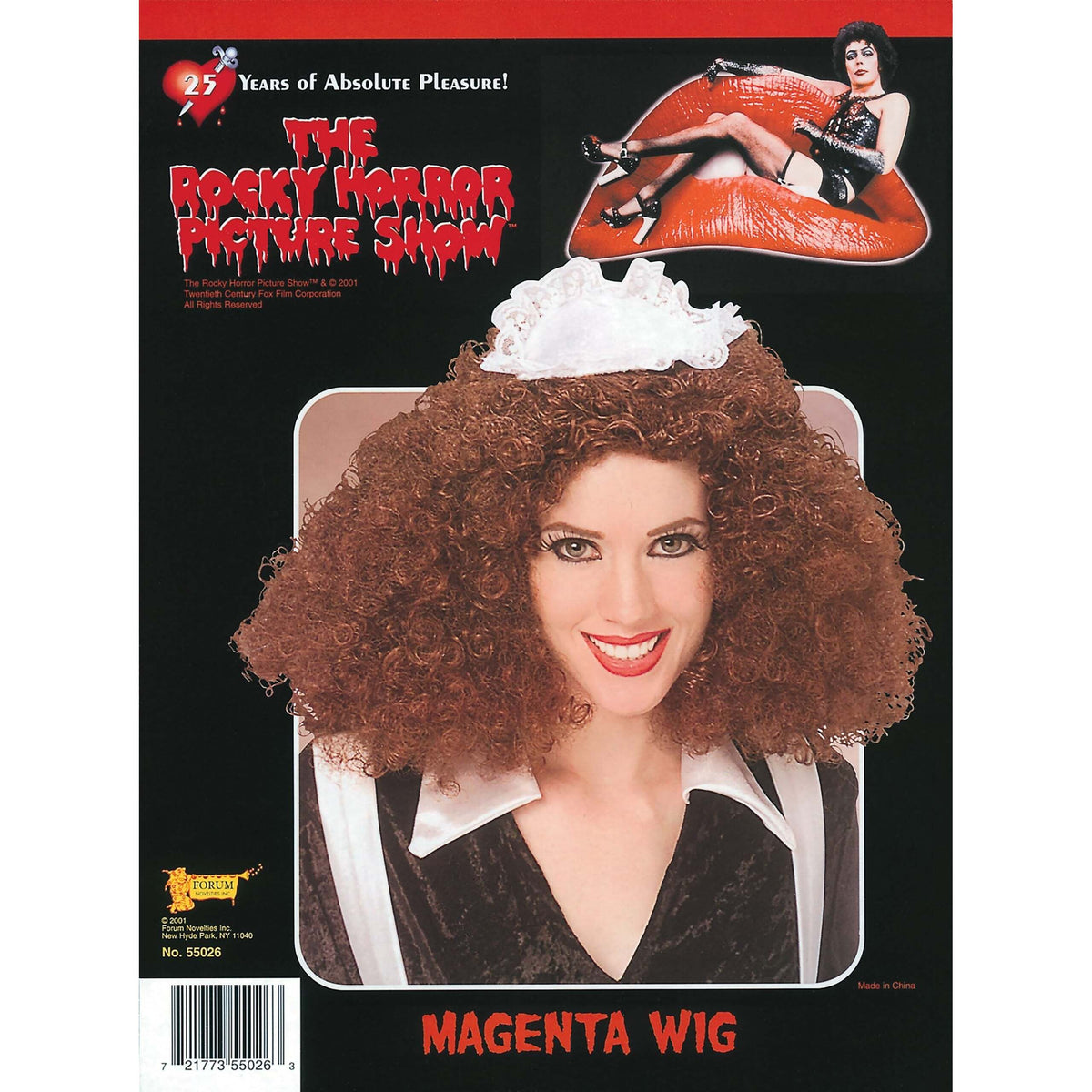 Womens Magenta Wig Wigs Female Halloween Costume 1