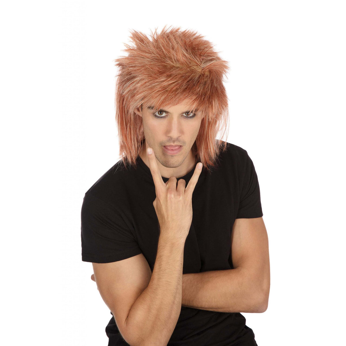 Mens Shaggy Wig Ginger Wigs Male Halloween Costume 1