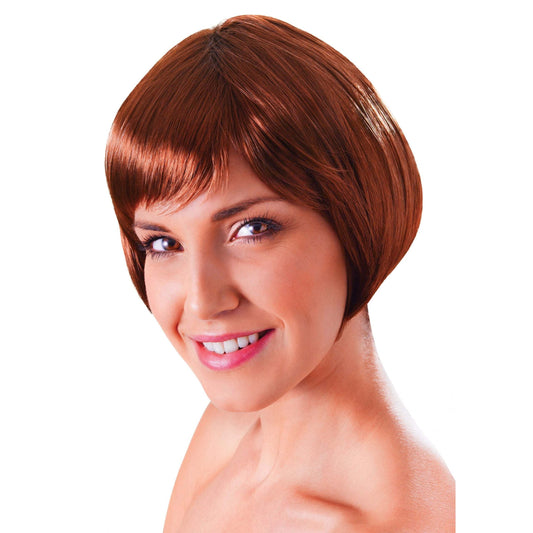 Womens Flirty Flick Brown Wigs Female Halloween Costume 1