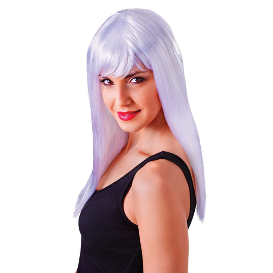 Womens Passion Long White Wigs Female Halloween Costume 1