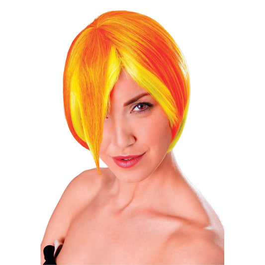 Womens Cosplay Manga Yellow with Orange Wigs Female Halloween Costume 1