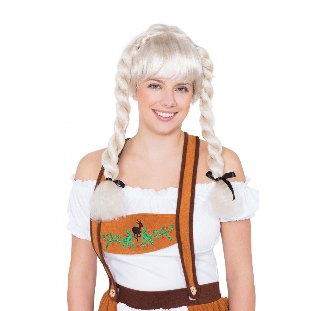 Fraulein Pigtail Wig Blonde Wigs Female 1