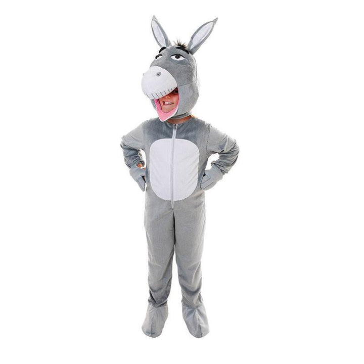 Donkey Big Head Childrens Costume Grey Mascot 1