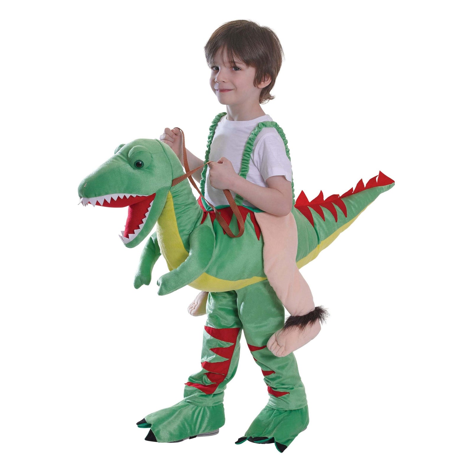 Riding Dinosaur Kids Step in Costume 122-134cm Tall 1