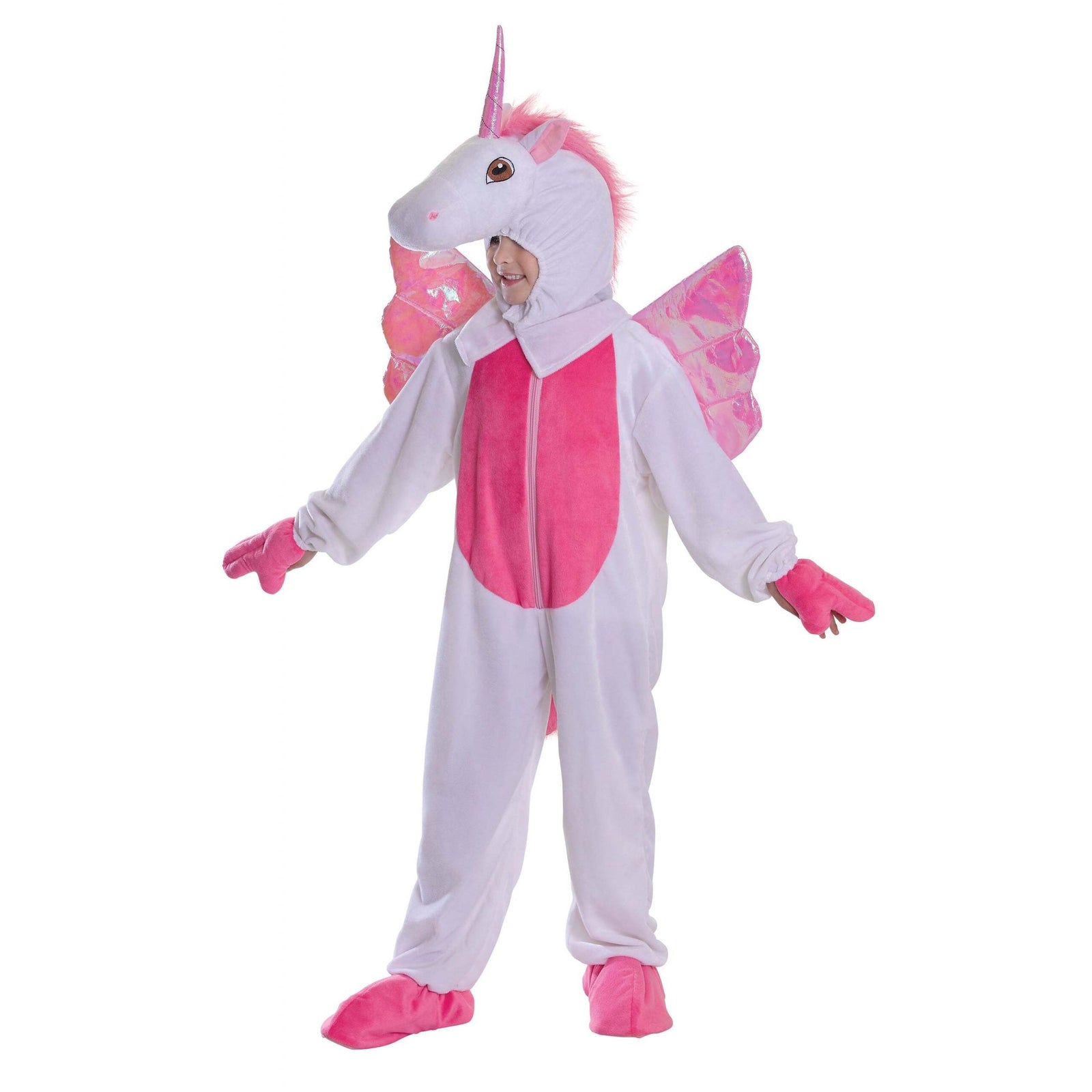 Unicorn Childrens Costume 128cm Pink Wings 1