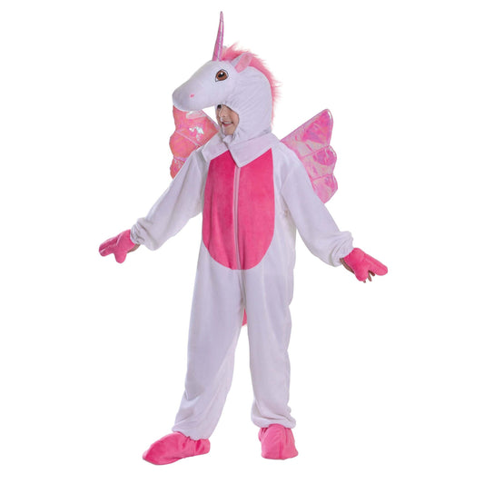 Unicorn Childrens Costume 128cm Pink Wings 1
